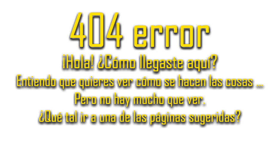 404 ¡Error!
